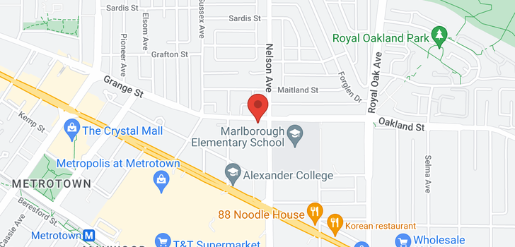 map of 1005 6055 NELSON AVENUE